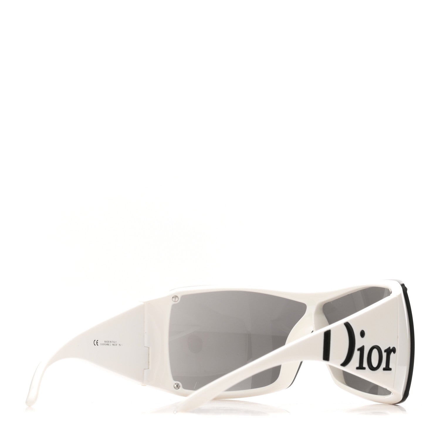 Acetate Overshine 2 Sunglasses White Black