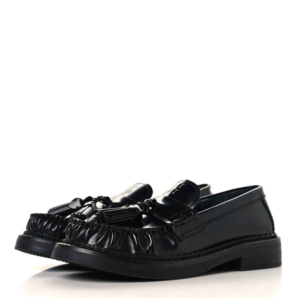 Spazzolato Tassel Loafers 36.5 Black
