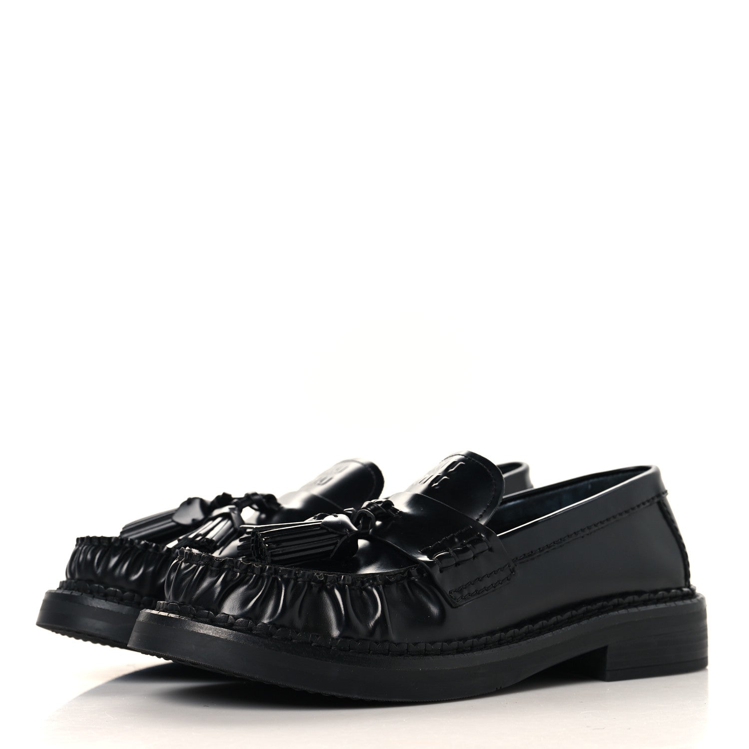 Spazzolato Tassel Loafers 36.5 Black