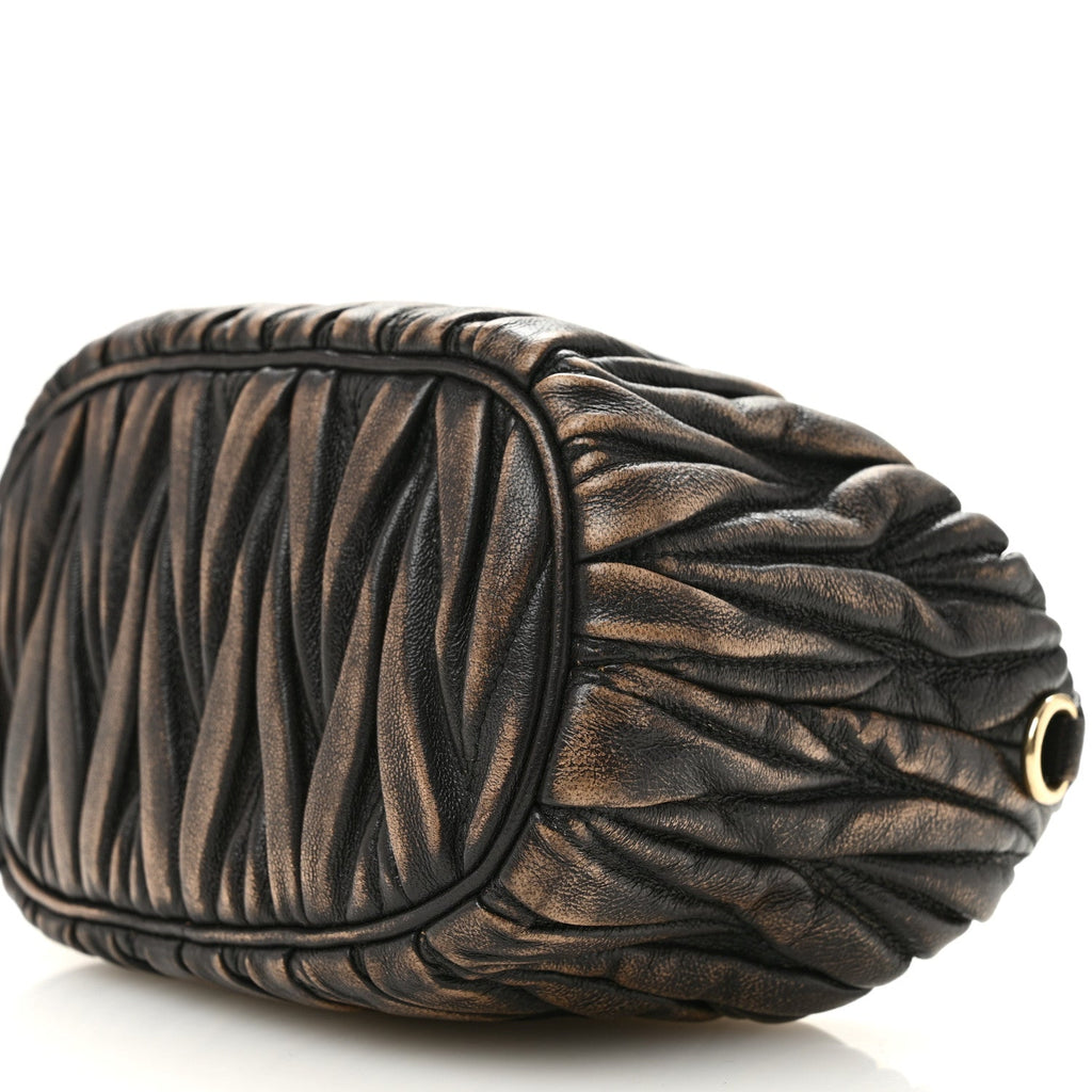 Nappa Matelasse Pouch Sand Coffee