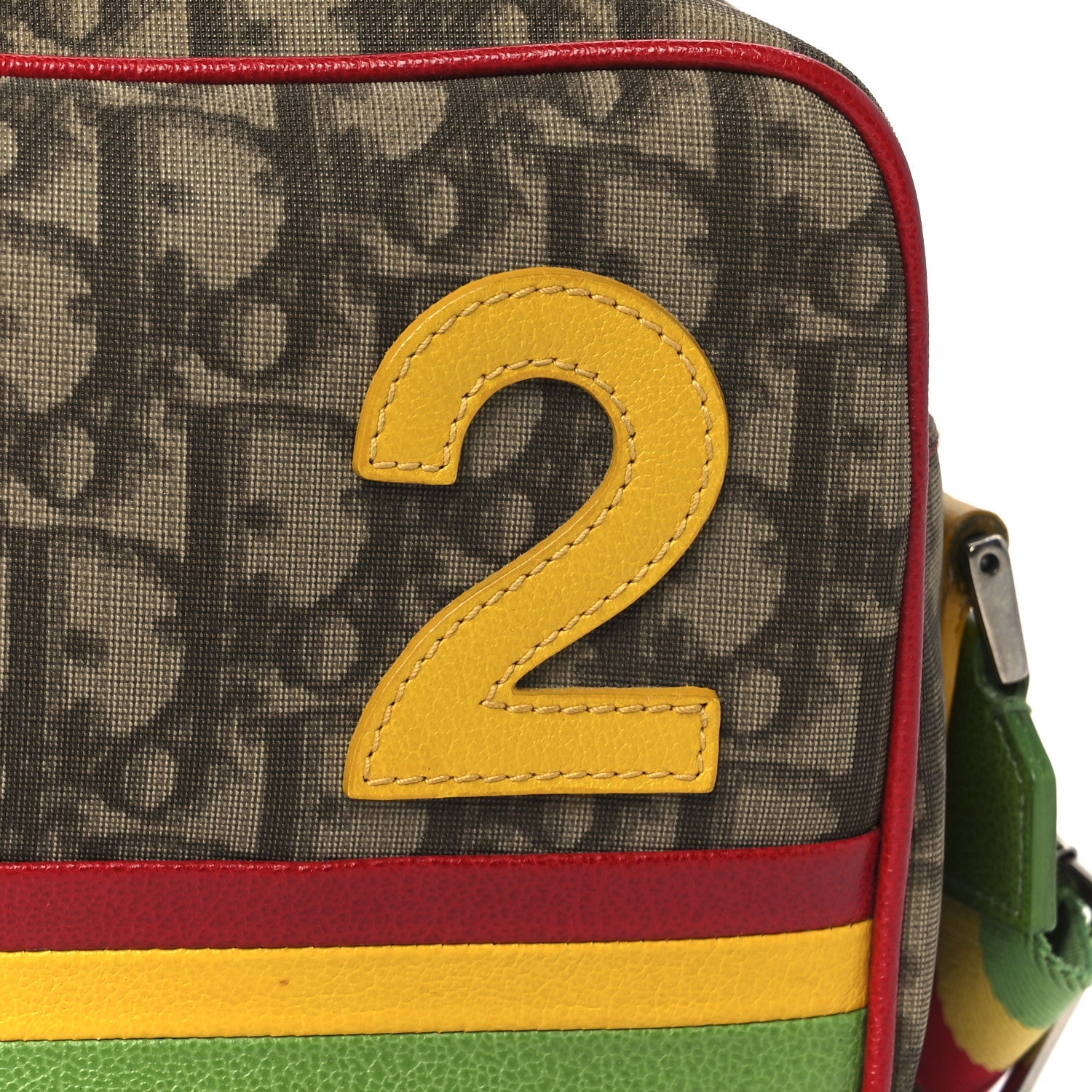 Monogram Rasta Messenger Bag Beige