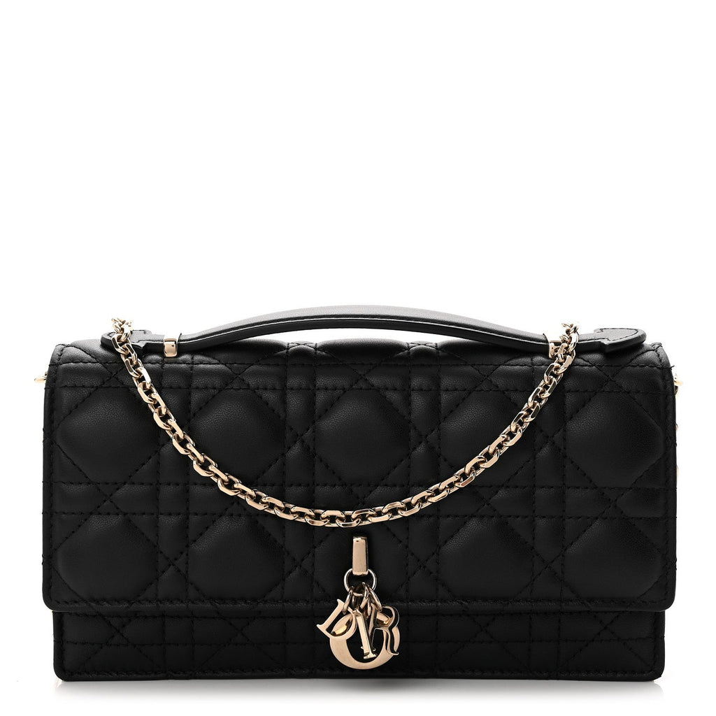 Lambskin Cannage Mini My Dior Bag Black