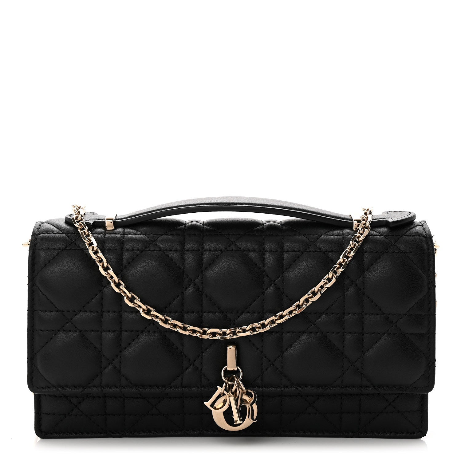 Lambskin Cannage Mini My Dior Bag Black