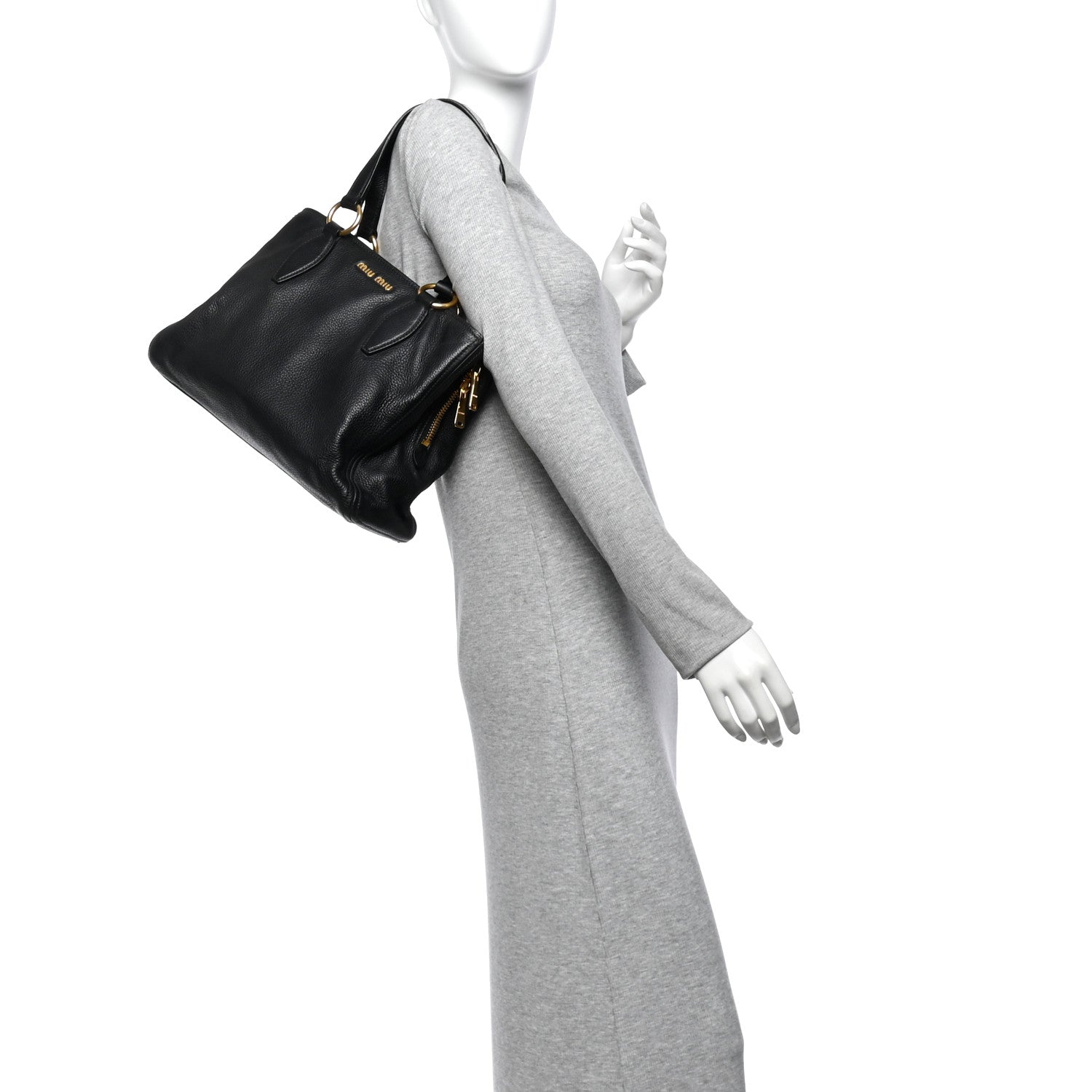 Vitello Daino Caribu Tote Black