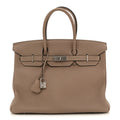 Togo Horseshoe Birkin 35 Gris Tourterelle Etoupe