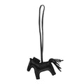 Milo Lambskin Grigri Rodeo Horse Bag Charm MM So Black