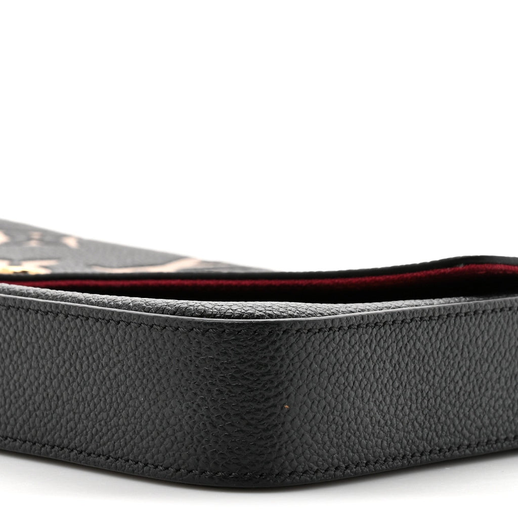Empreinte Monogram Giant Felicie Pochette Black Beige