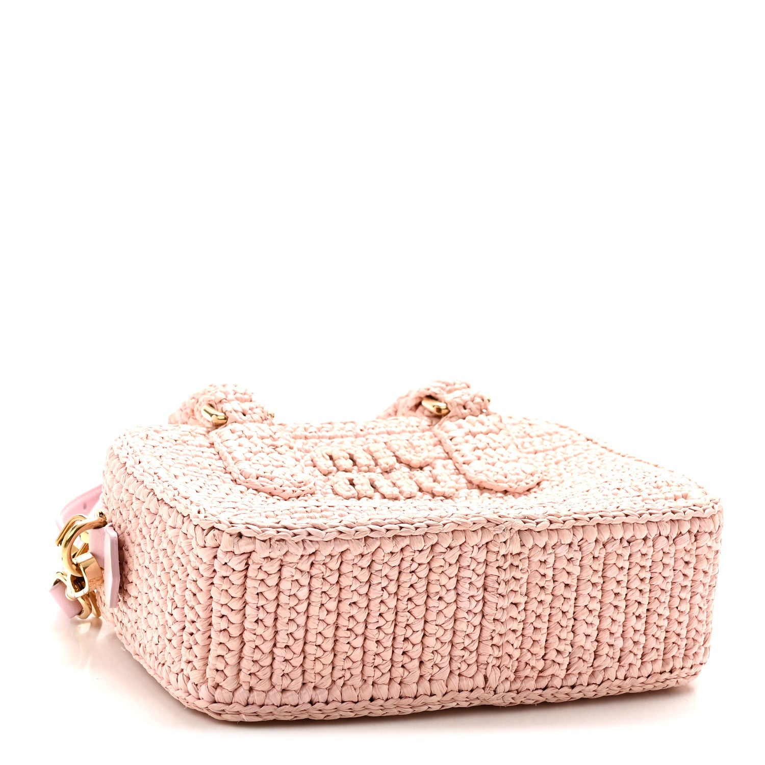 Crochet Calfskin S Narrow Arcadie Alabaster Pink