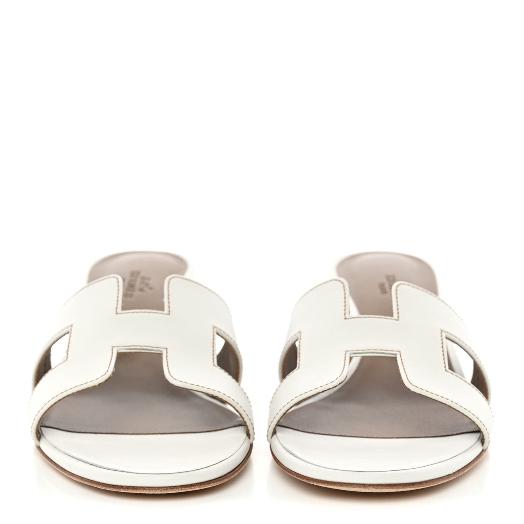 Calfskin Oasis Sandals 38.5 White