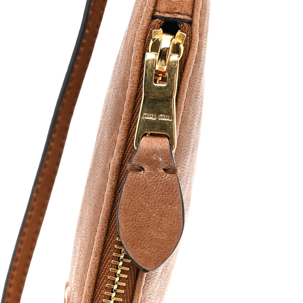 Nappa Aviator Mini Flat Pouch Rovere