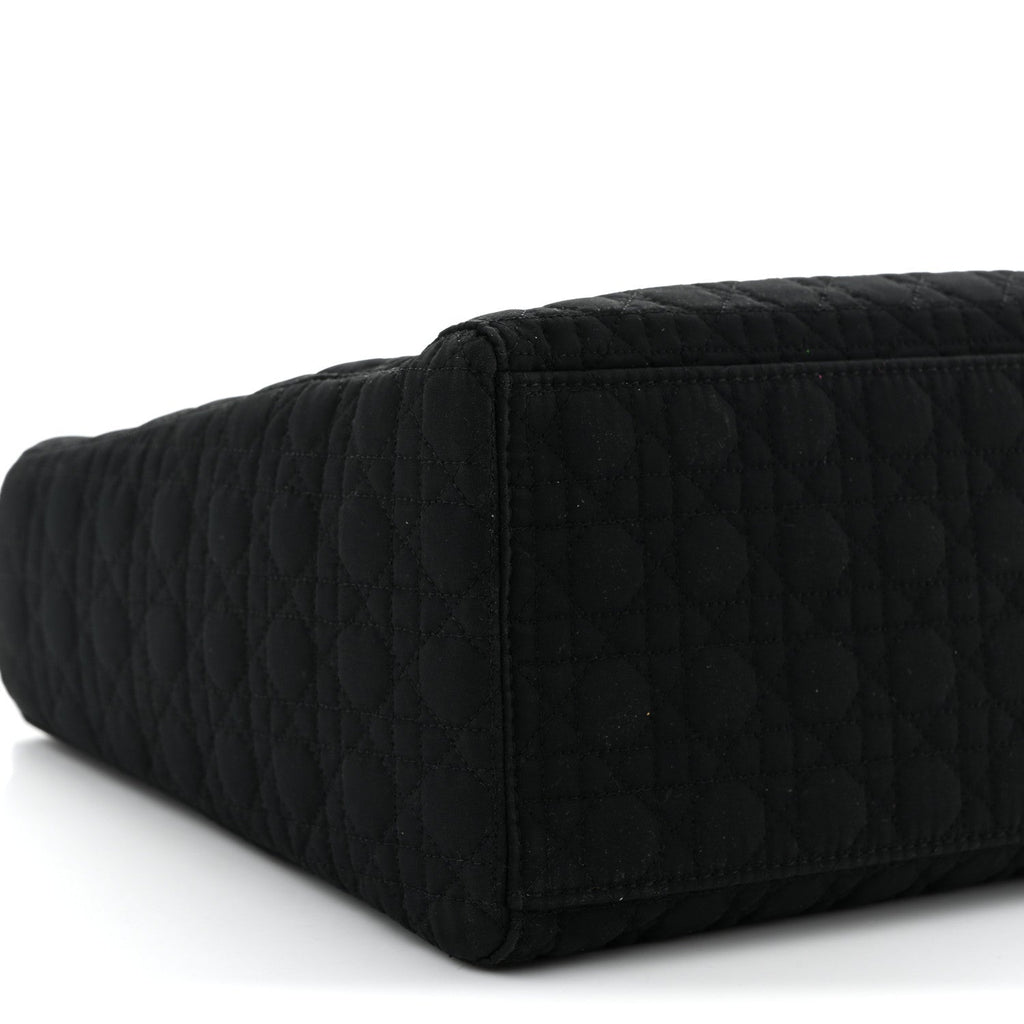 Nylon Cannage Large Lady Dior Black
