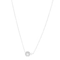 18K White Gold Diamond Camelia Precieux Necklace