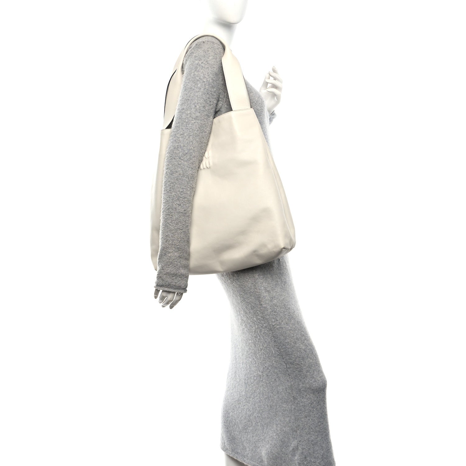 Soft Calf Hobo Bag White
