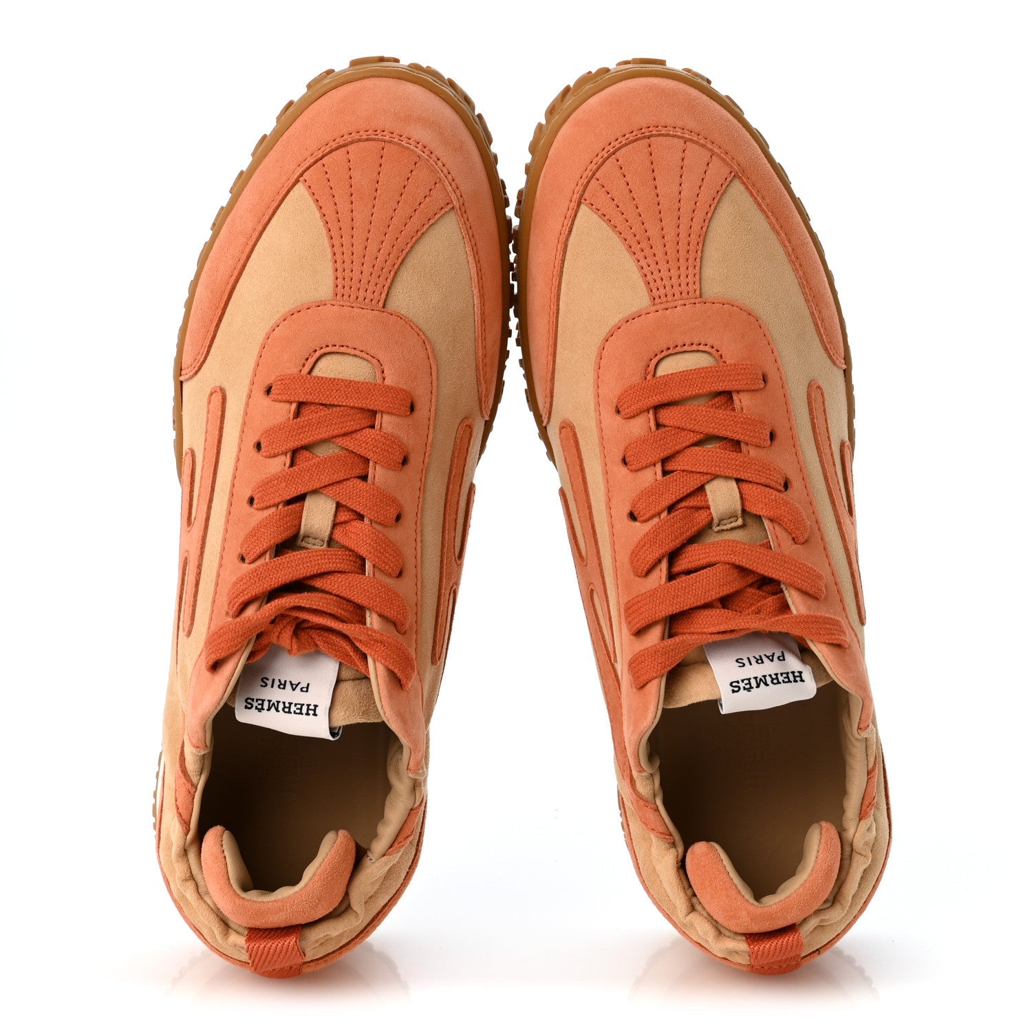 Suede Goatskin Jet Sneakers 41 Beige Natura Orange Nacarat