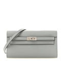 Epsom Kelly Wallet To Go Gris Pantin