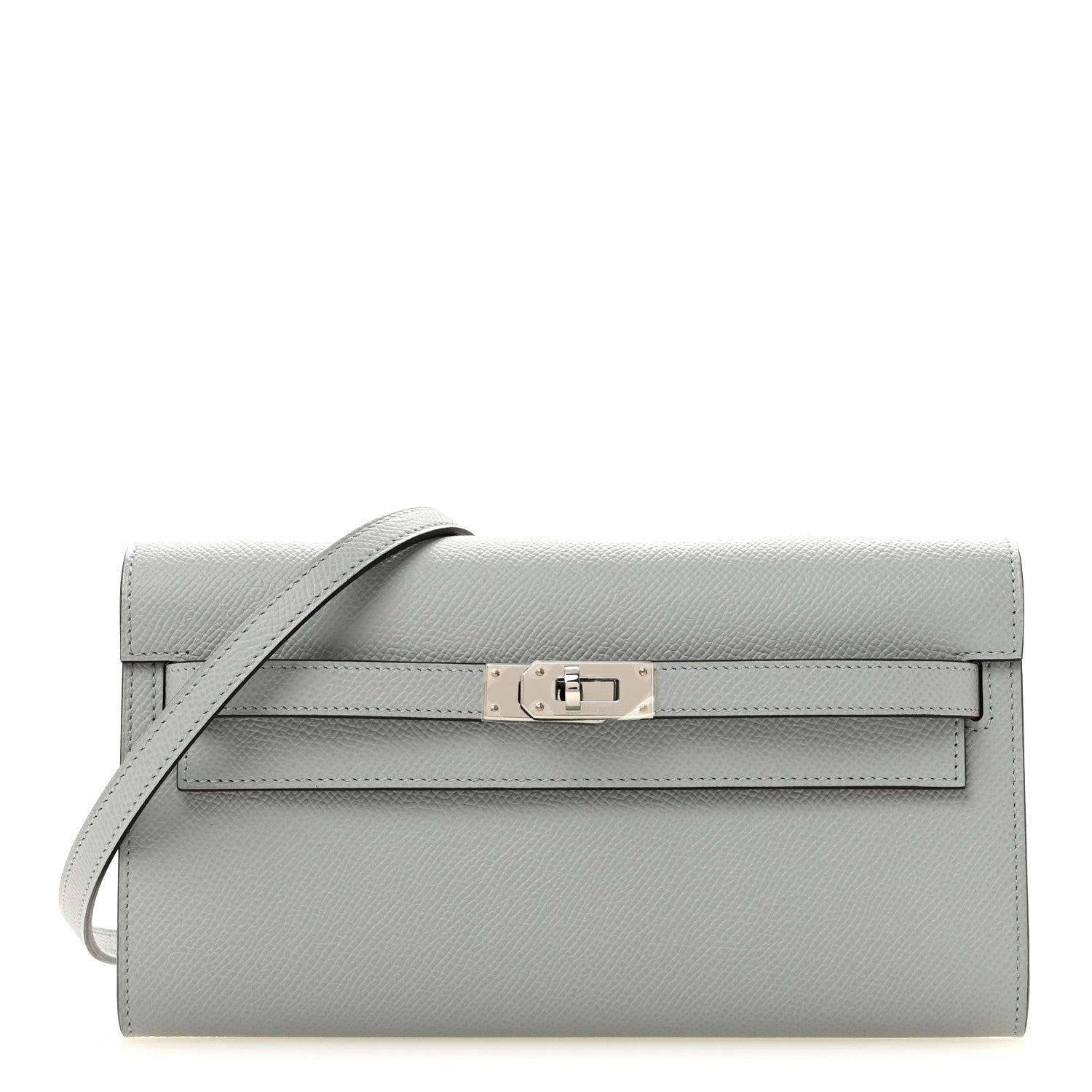 Epsom Kelly Wallet To Go Gris Pantin
