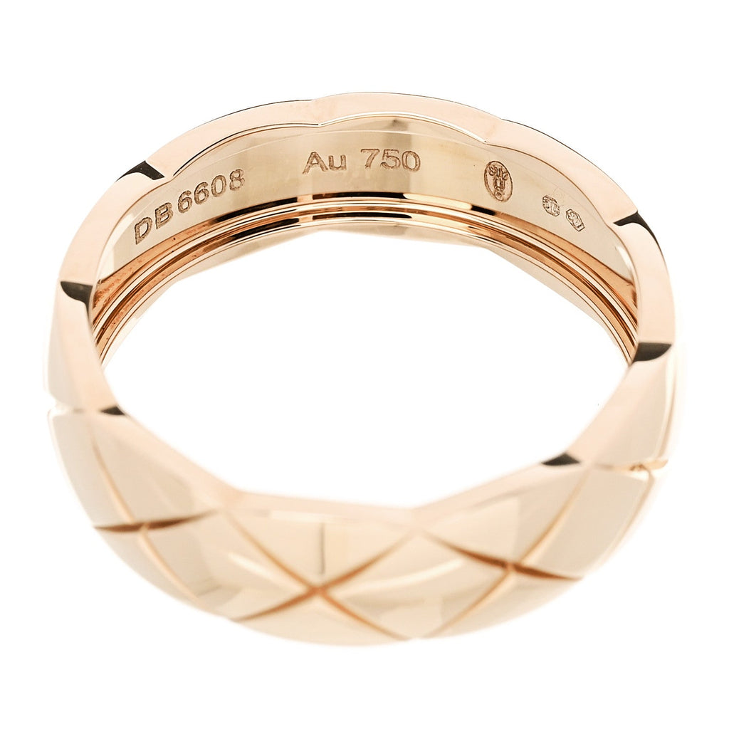 18K Beige Gold Small Coco Crush Ring 62 10