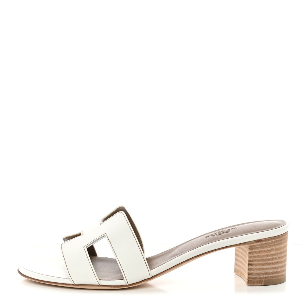 Calfskin Oasis Sandals 38.5 White