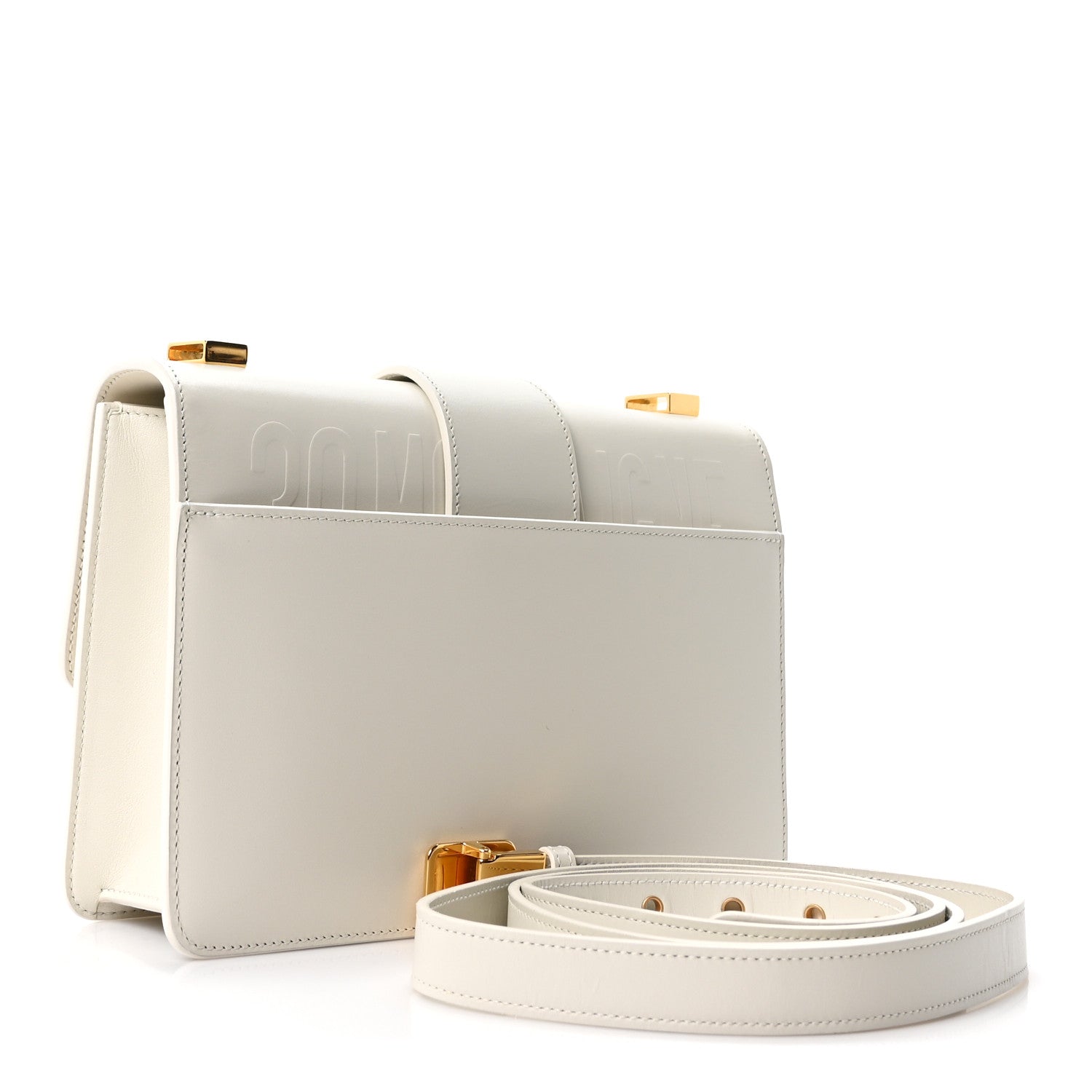 Box Calfskin 30 Montaigne Flap Bag Latte