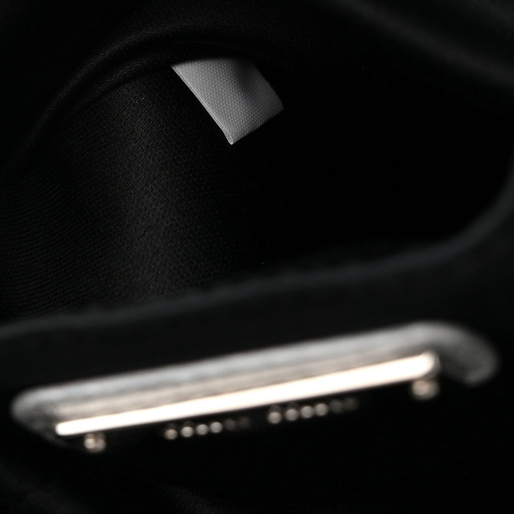 Paillettes Mate Bucket Bag Argento