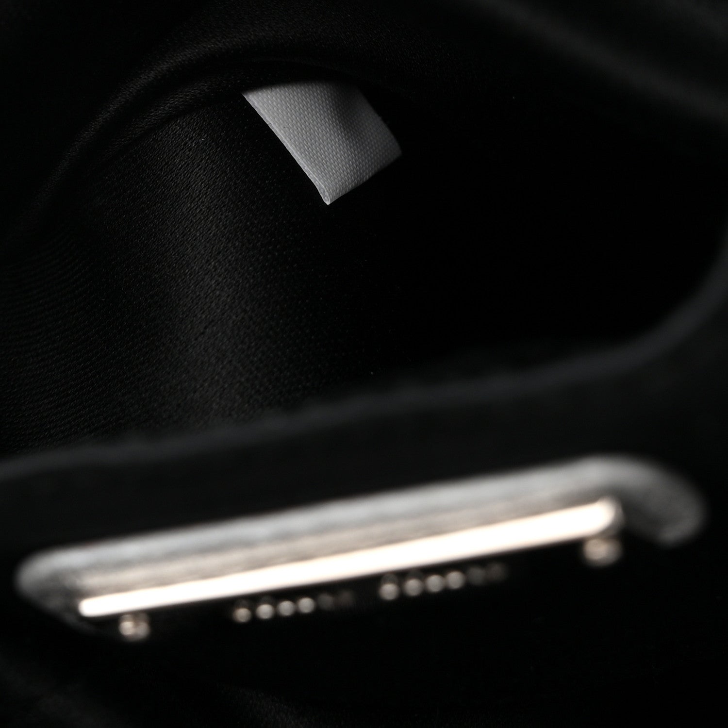 Paillettes Mate Bucket Bag Argento