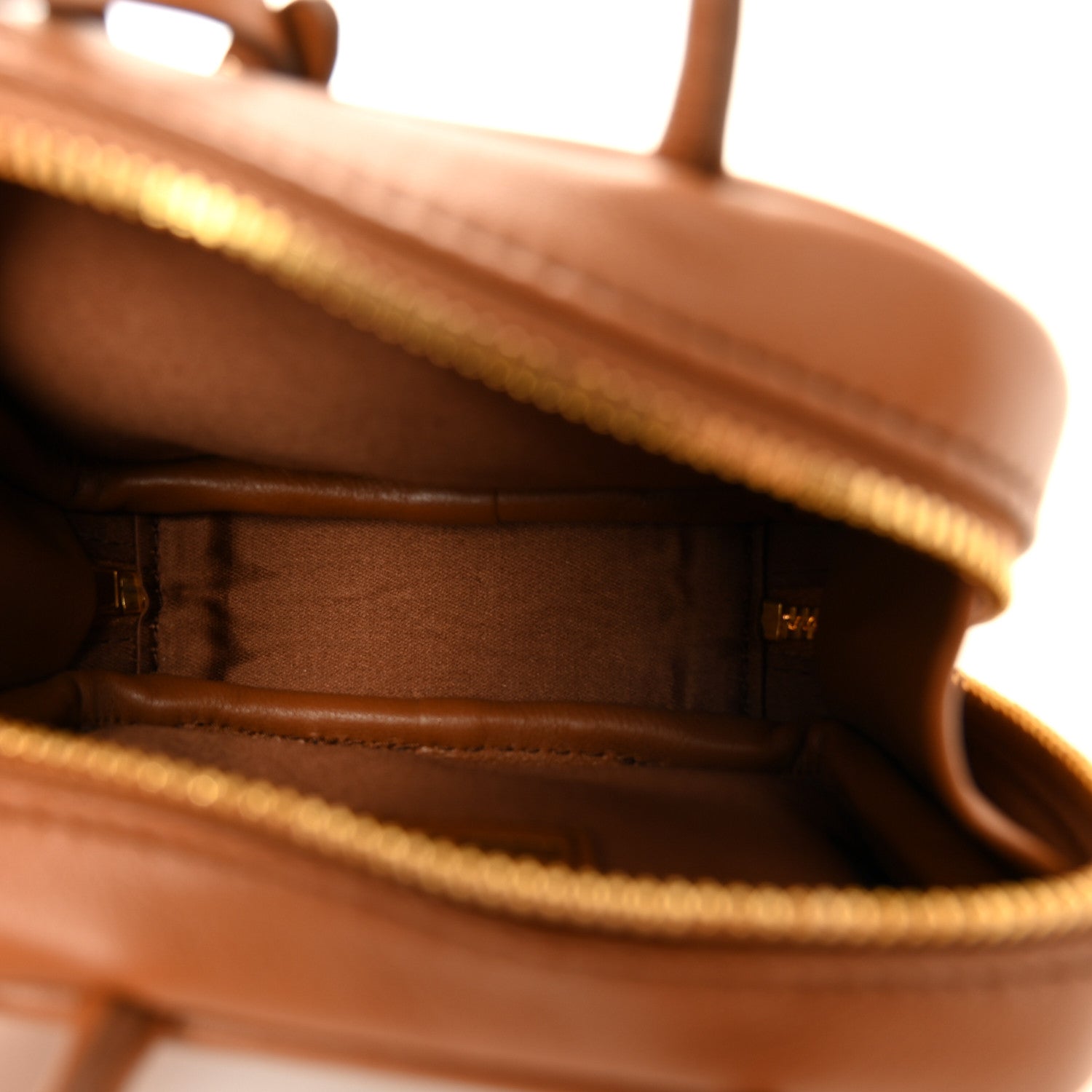 Calfskin Beau Micro Bag Cognac
