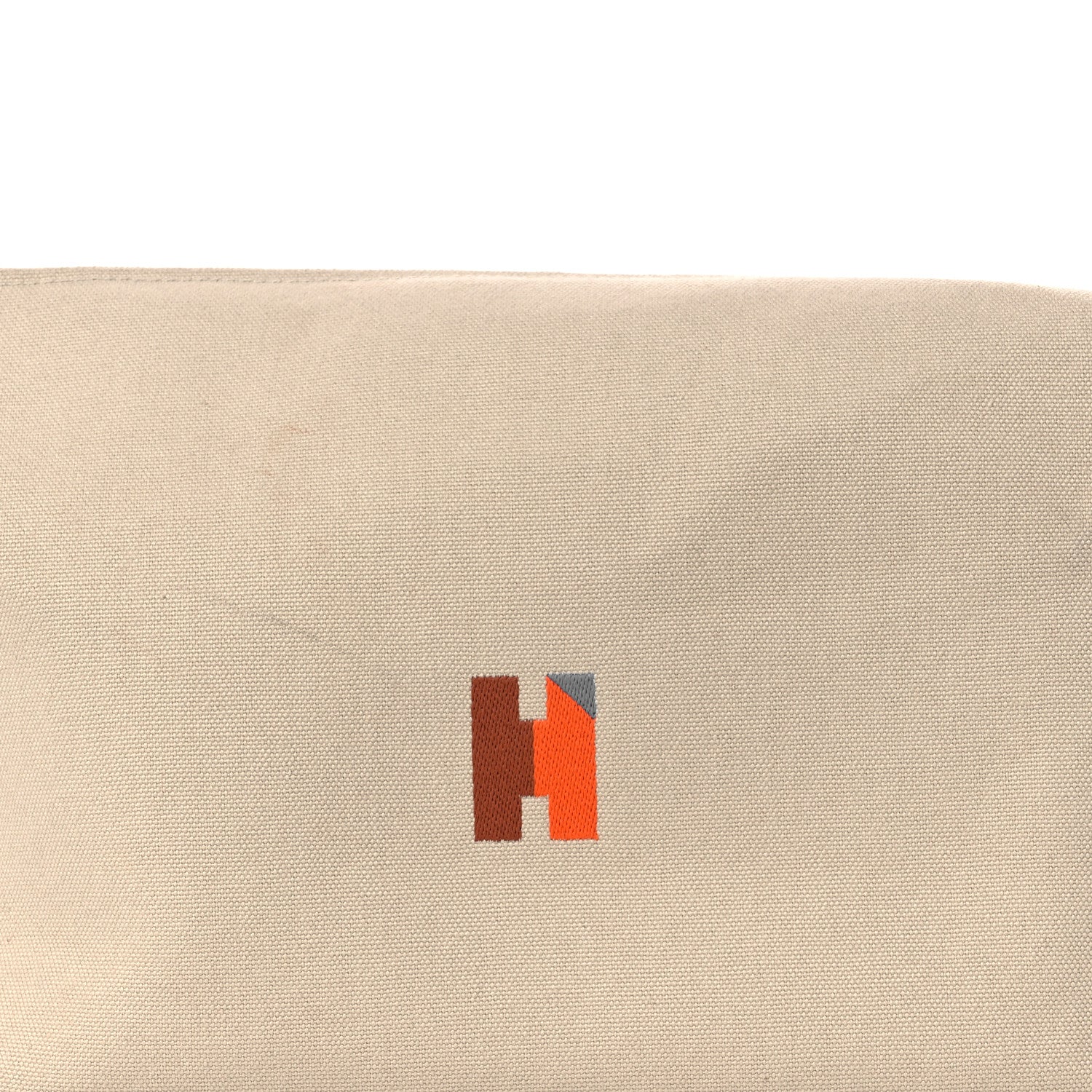 Cotton Canvas H Pavillon Large Bride-A-Brac Pouch Naturel