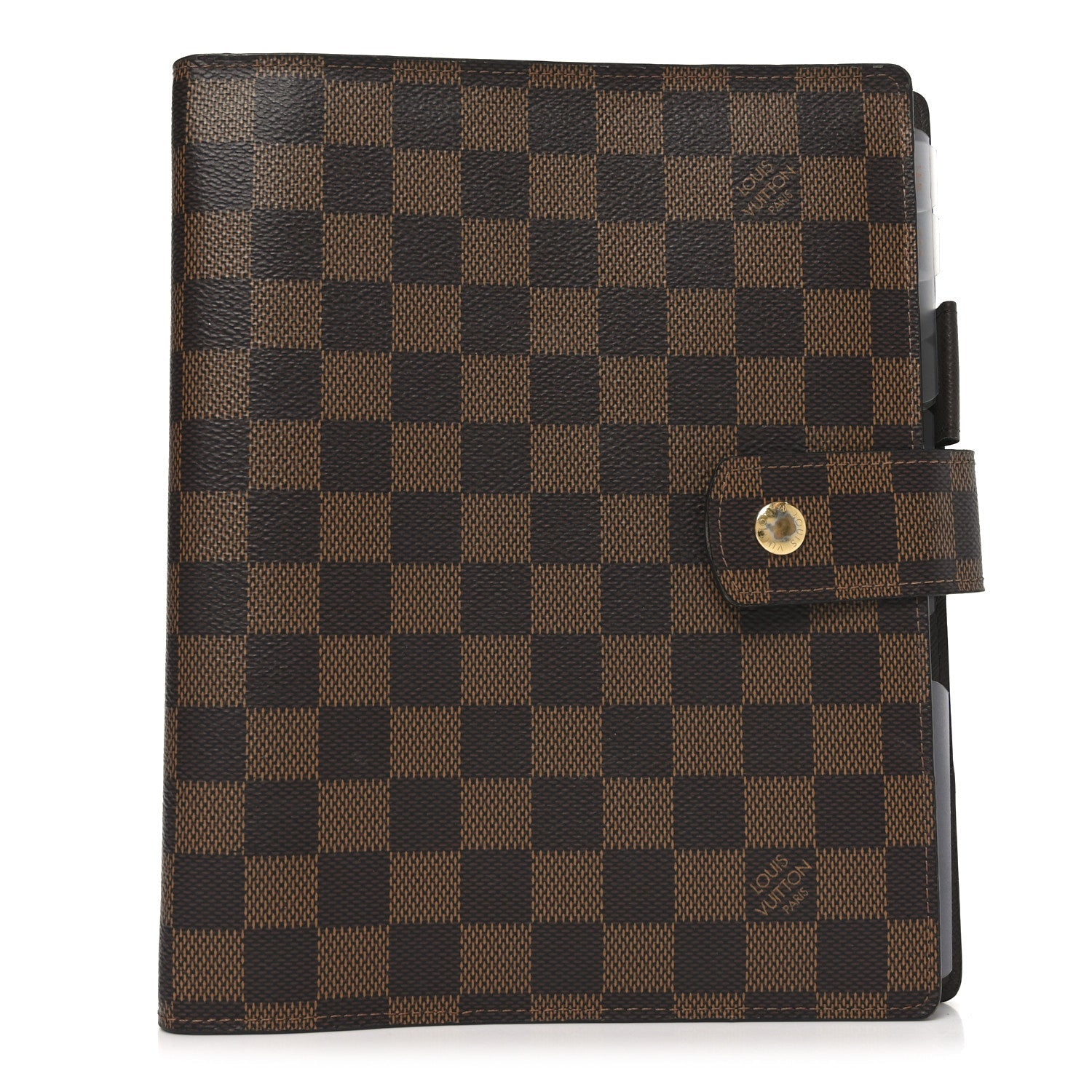 Damier Ebene Large Ring Agenda Cover