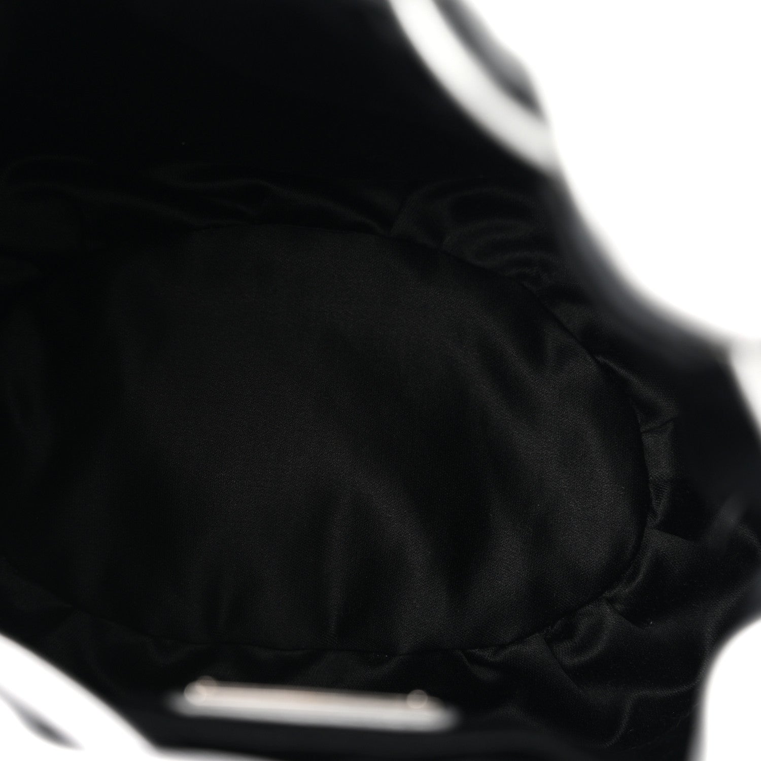 Paillettes Mate Bucket Bag Argento