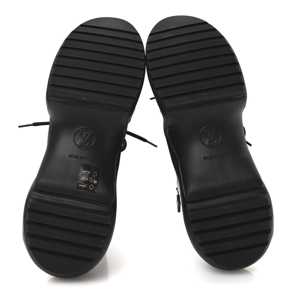 Mat Rubber Monogram LV Archlight Sneaker Boots 38 Black
