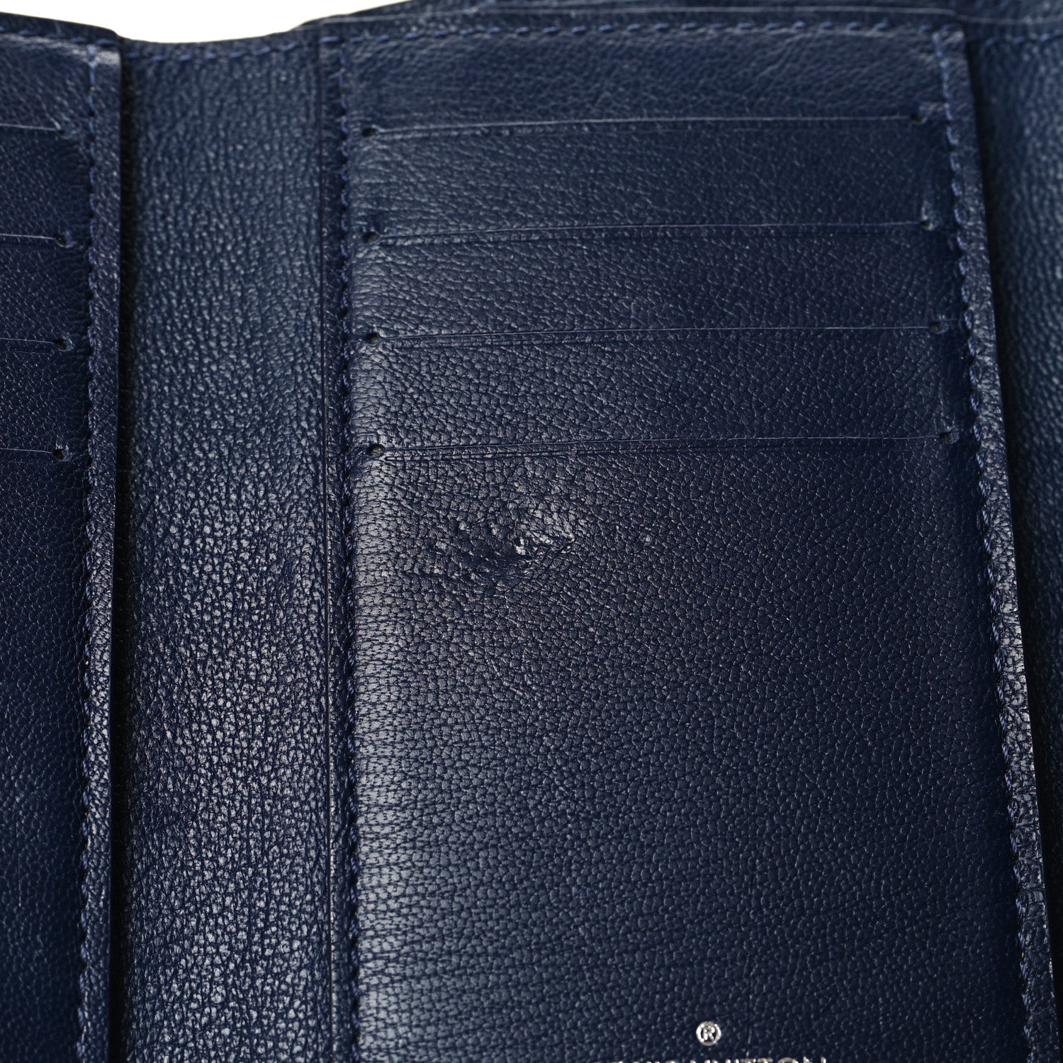 Crocodile Capucines Compact Wallet Saphir