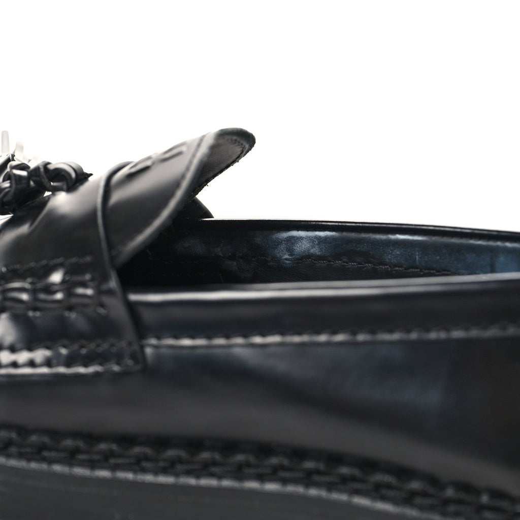 Spazzolato Tassel Loafers 36.5 Black