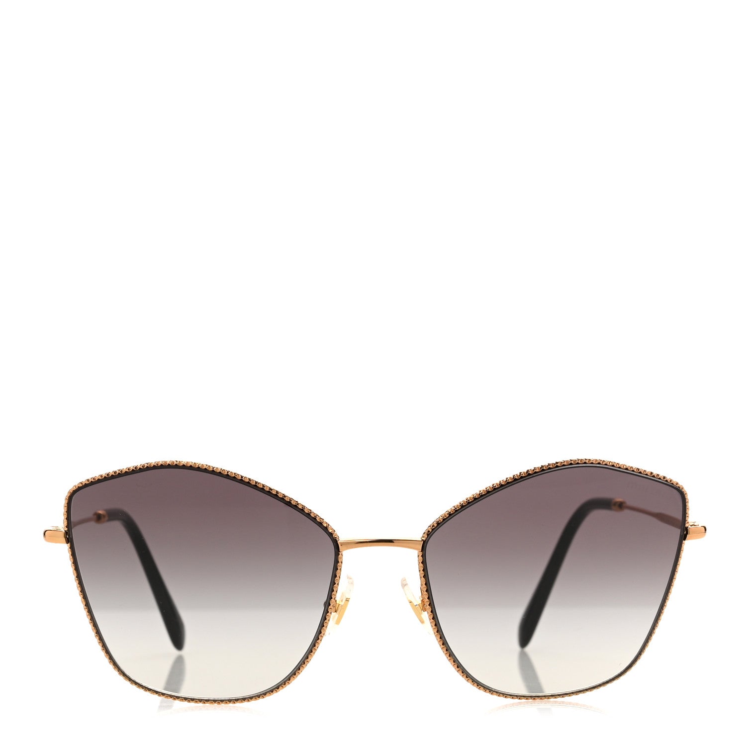 Metal Cat Eye Sunglasses SMU60V Gold Grey
