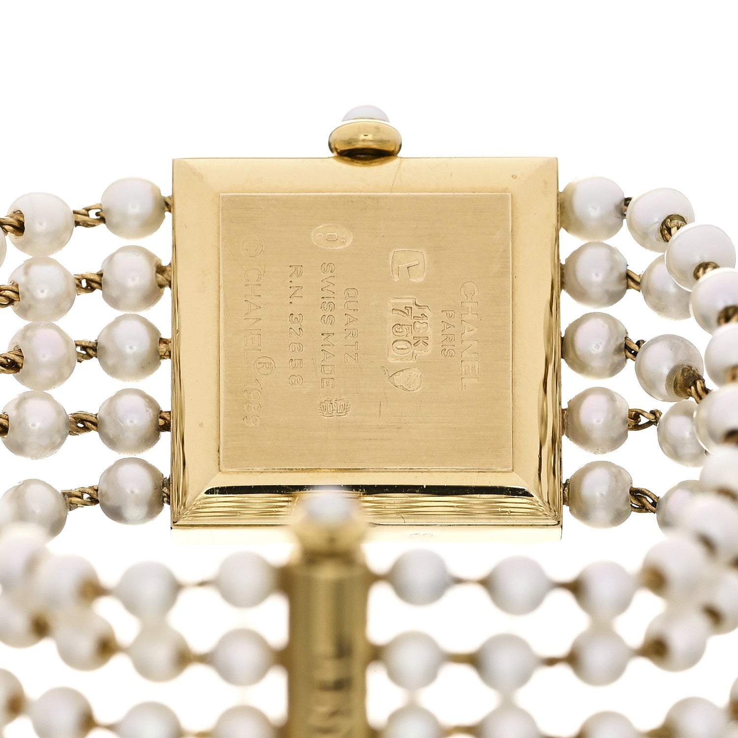 18K Yellow Gold Pearl 23mm Mademoiselle Quartz Watch