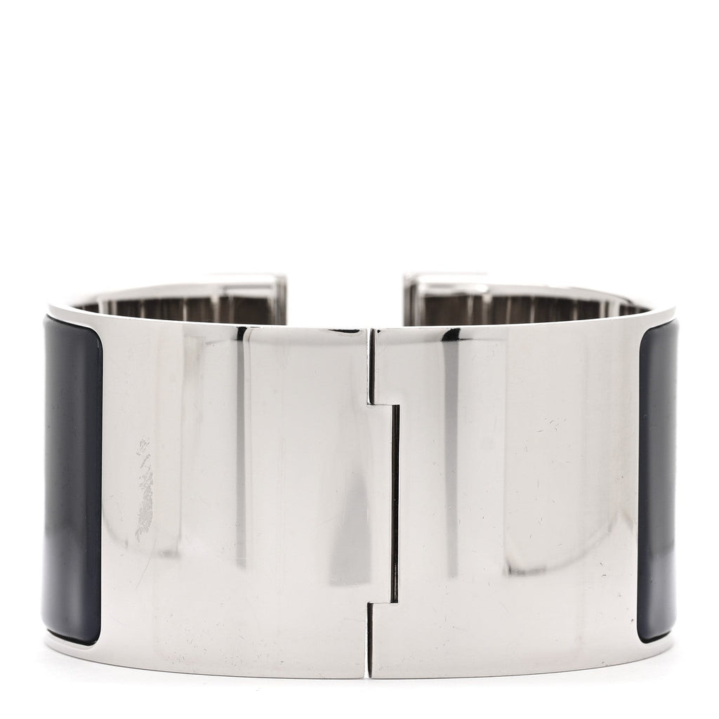 Enamel Extra Wide Clic Clac H Bracelet GM Belu Nuit