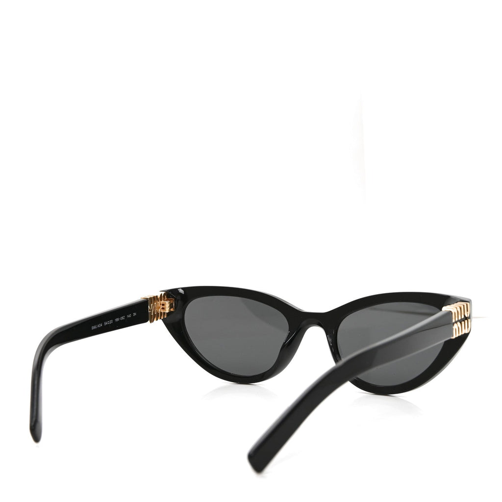 Acetate Cat Eye Sunglasses SMU A04 Black