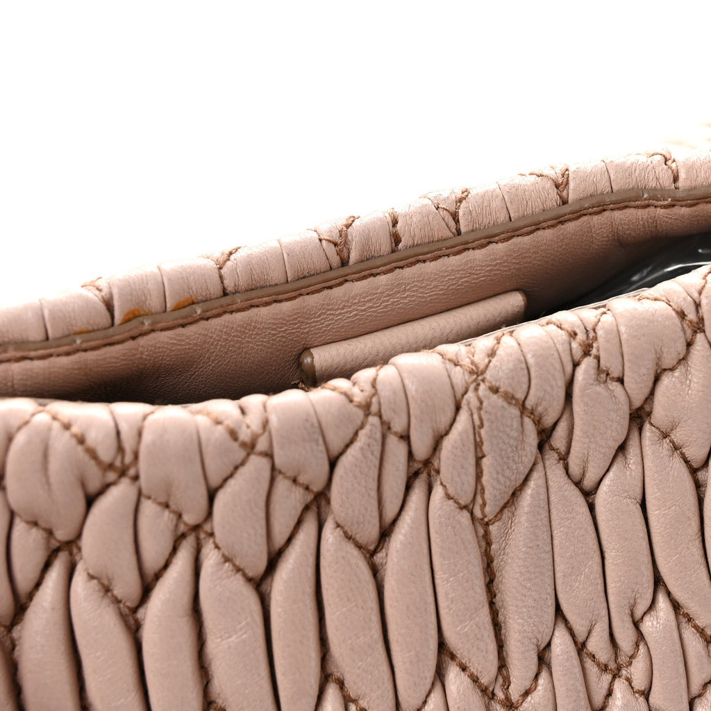 Nappa Matelasse Swarovski Crystal Tote Cammeo