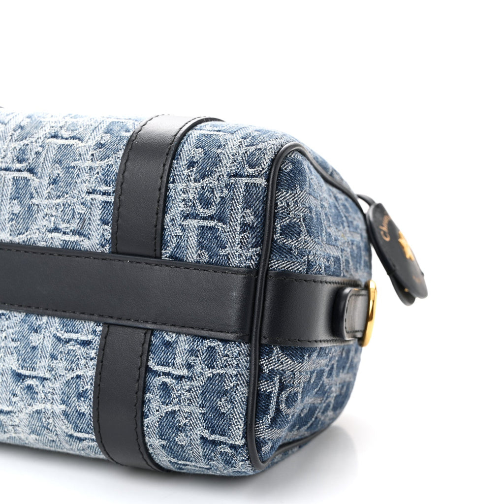 Denim Oblique Groove 20 Bag Blue