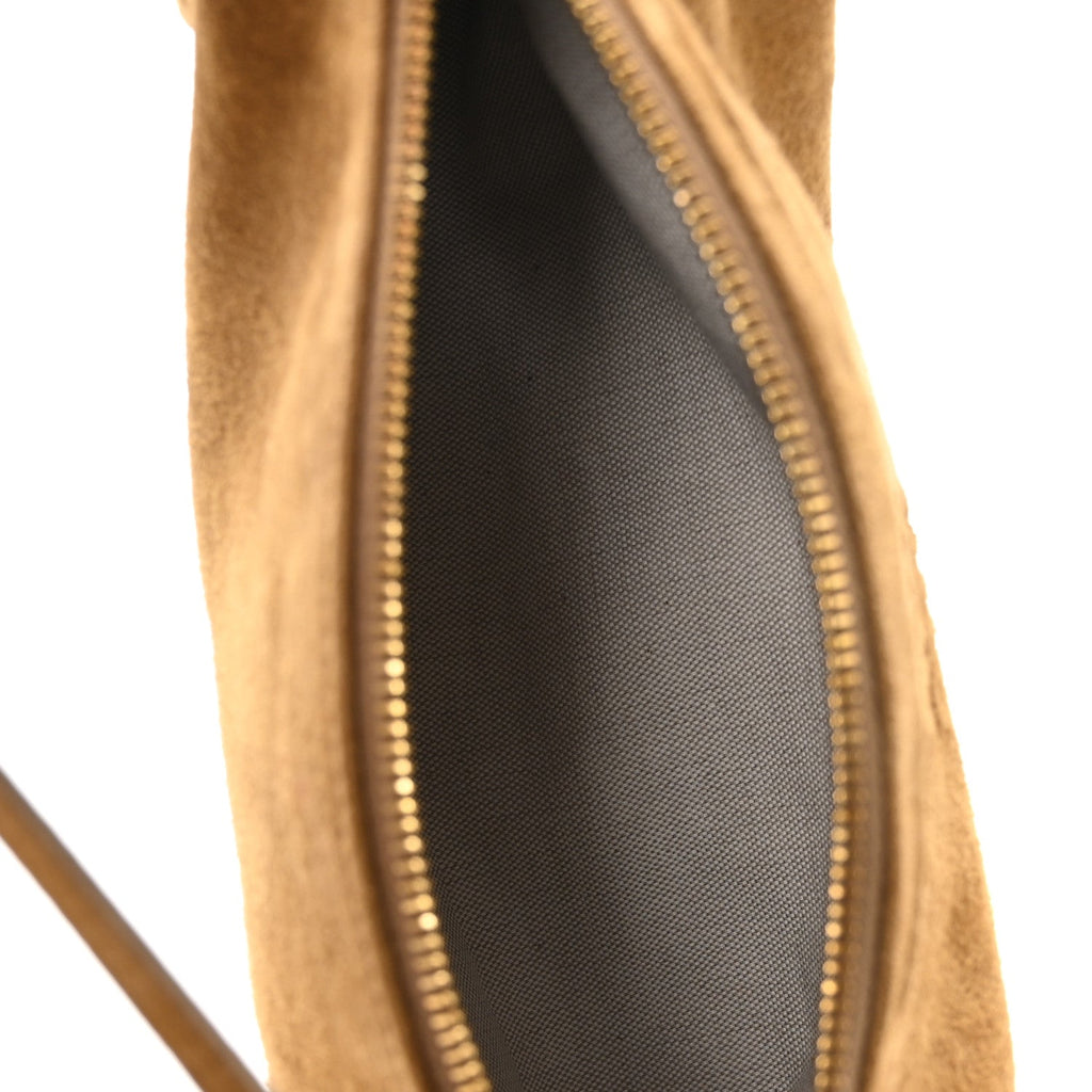 Suede Pouch Olive Green