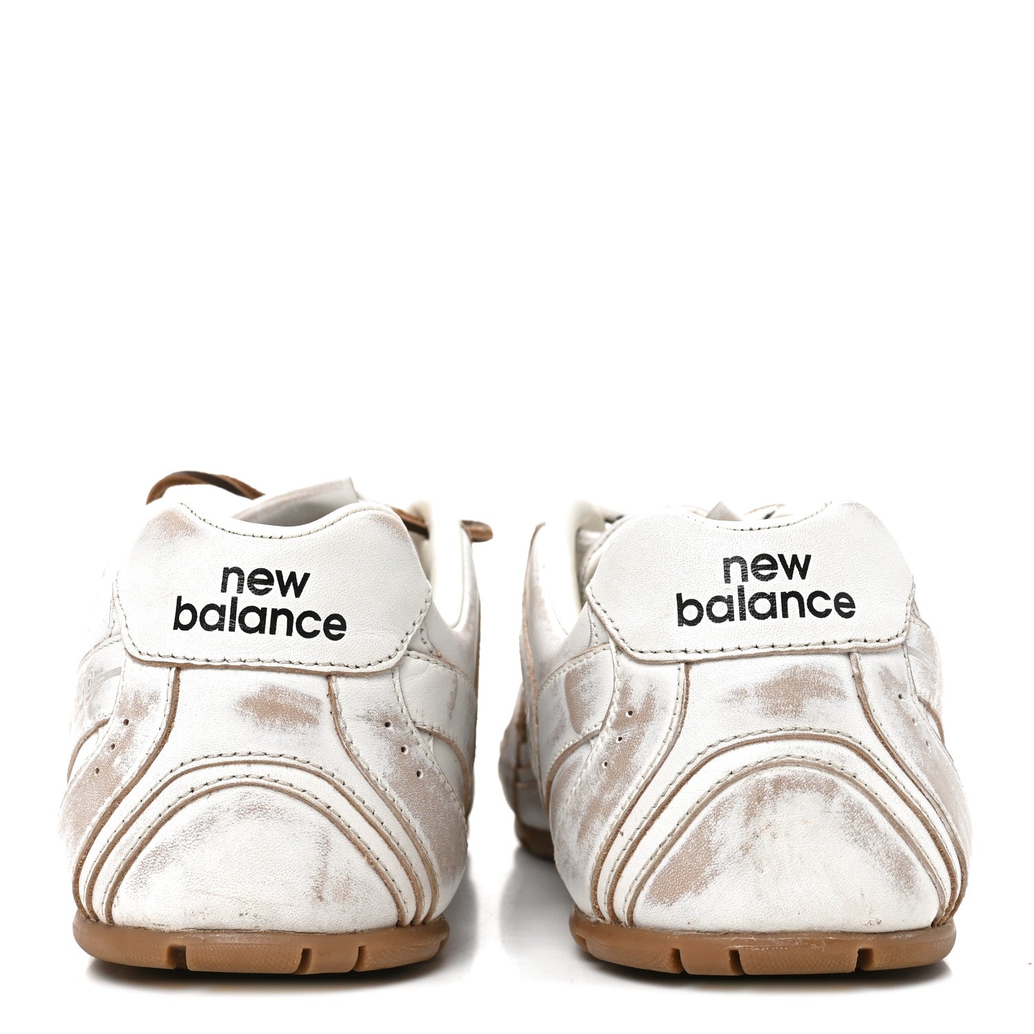 X NEW BALANCE Bleached Calfskin 530 SL Sneakers 42 White