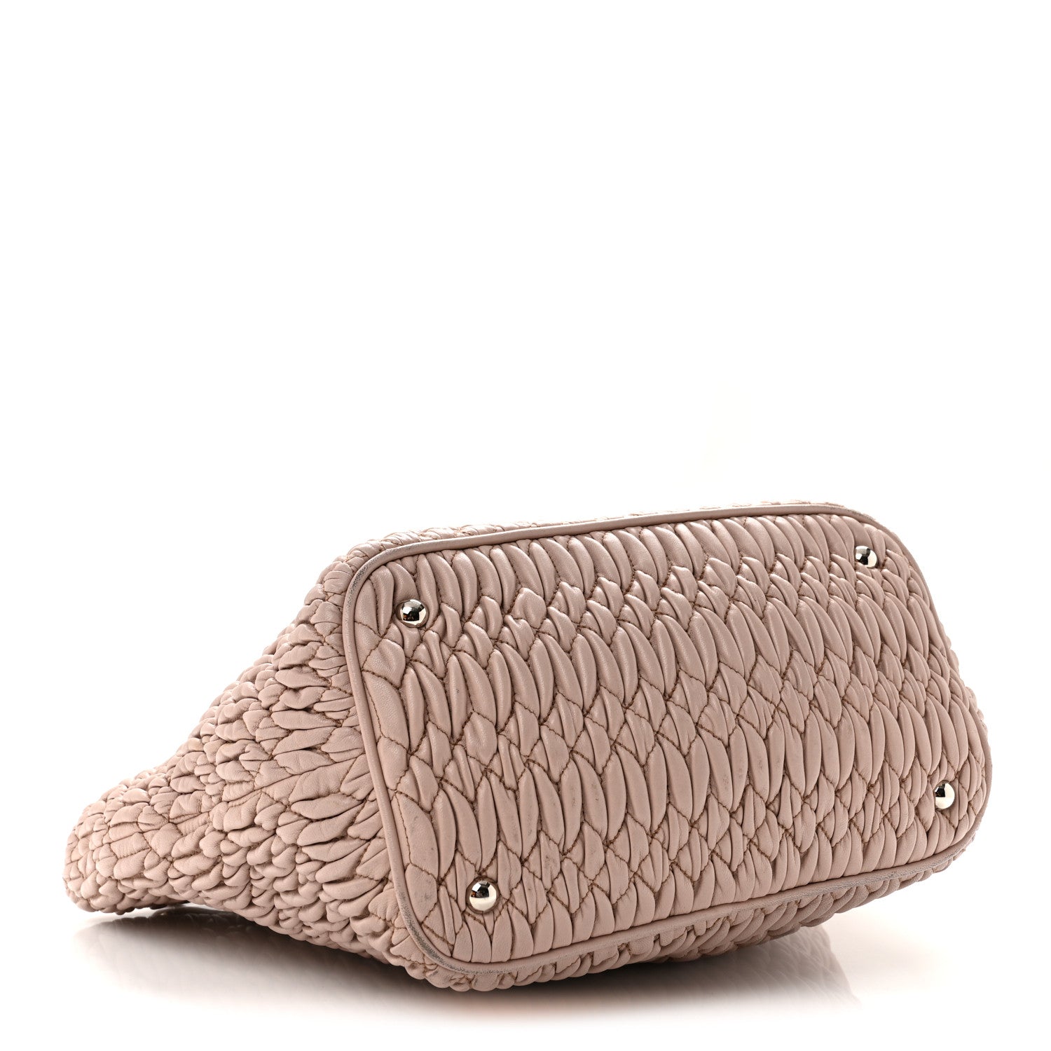 Nappa Matelasse Swarovski Crystal Tote Cammeo