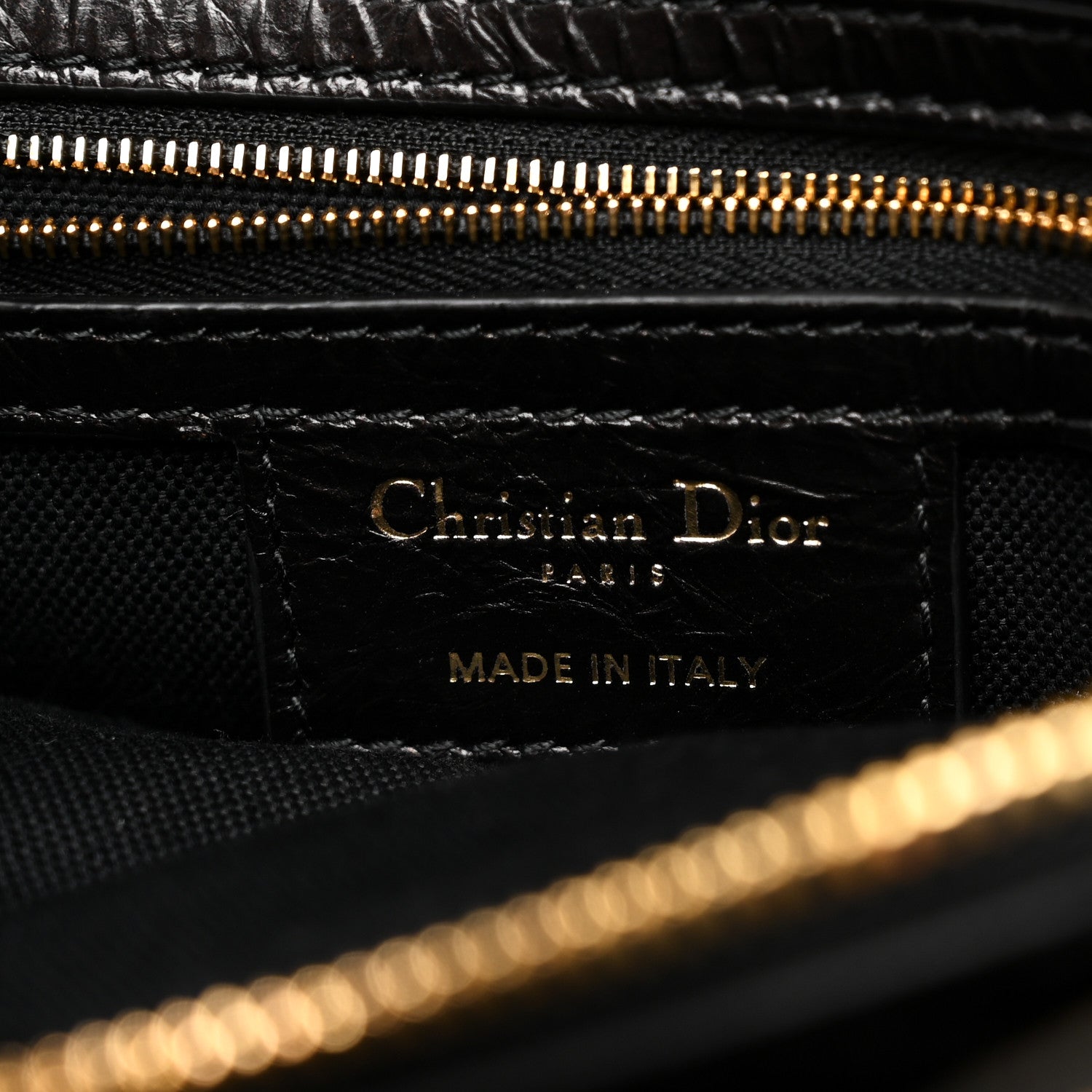Crinkled Calfskin Small Grand Tour Bowling Bag Black