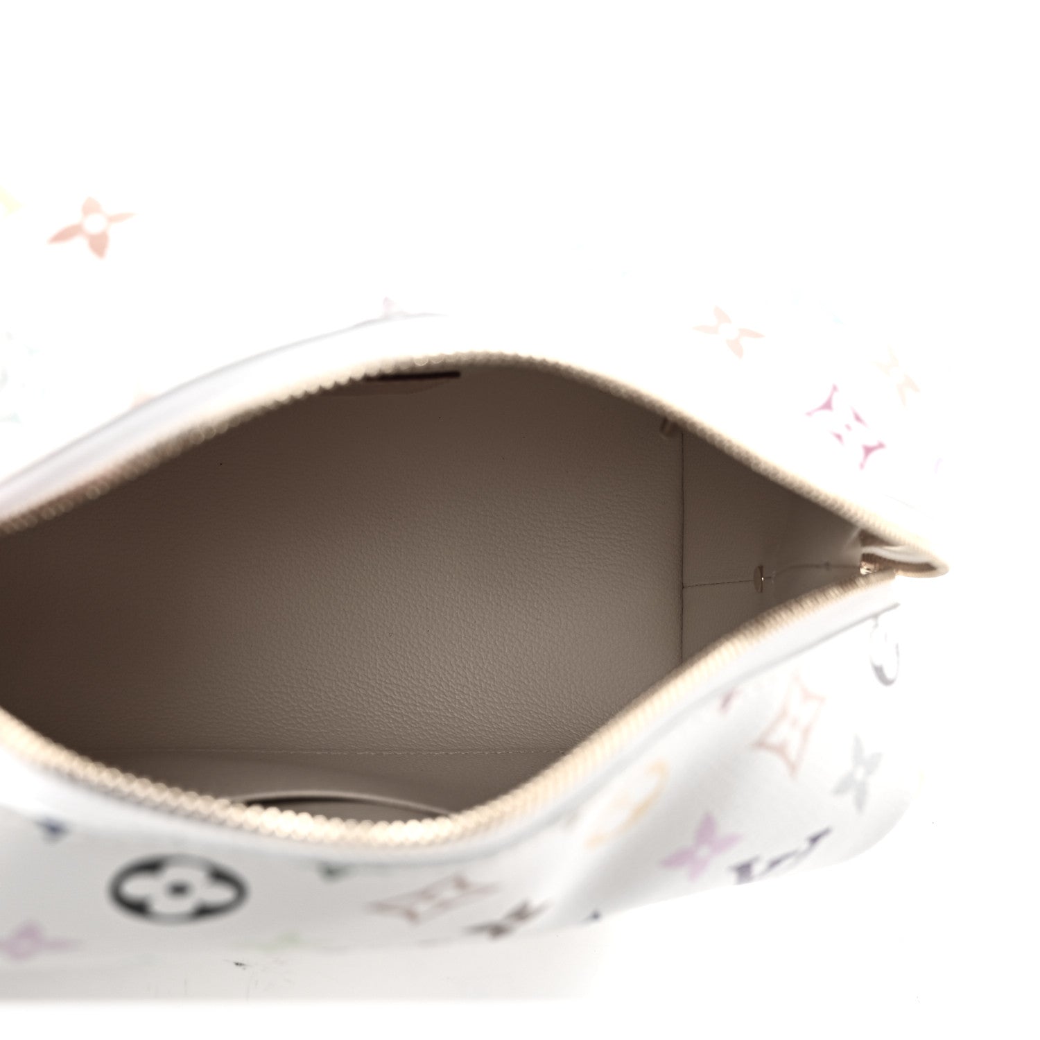 LV x TM Monogram Multicolor Cosmetic Pouch GM White