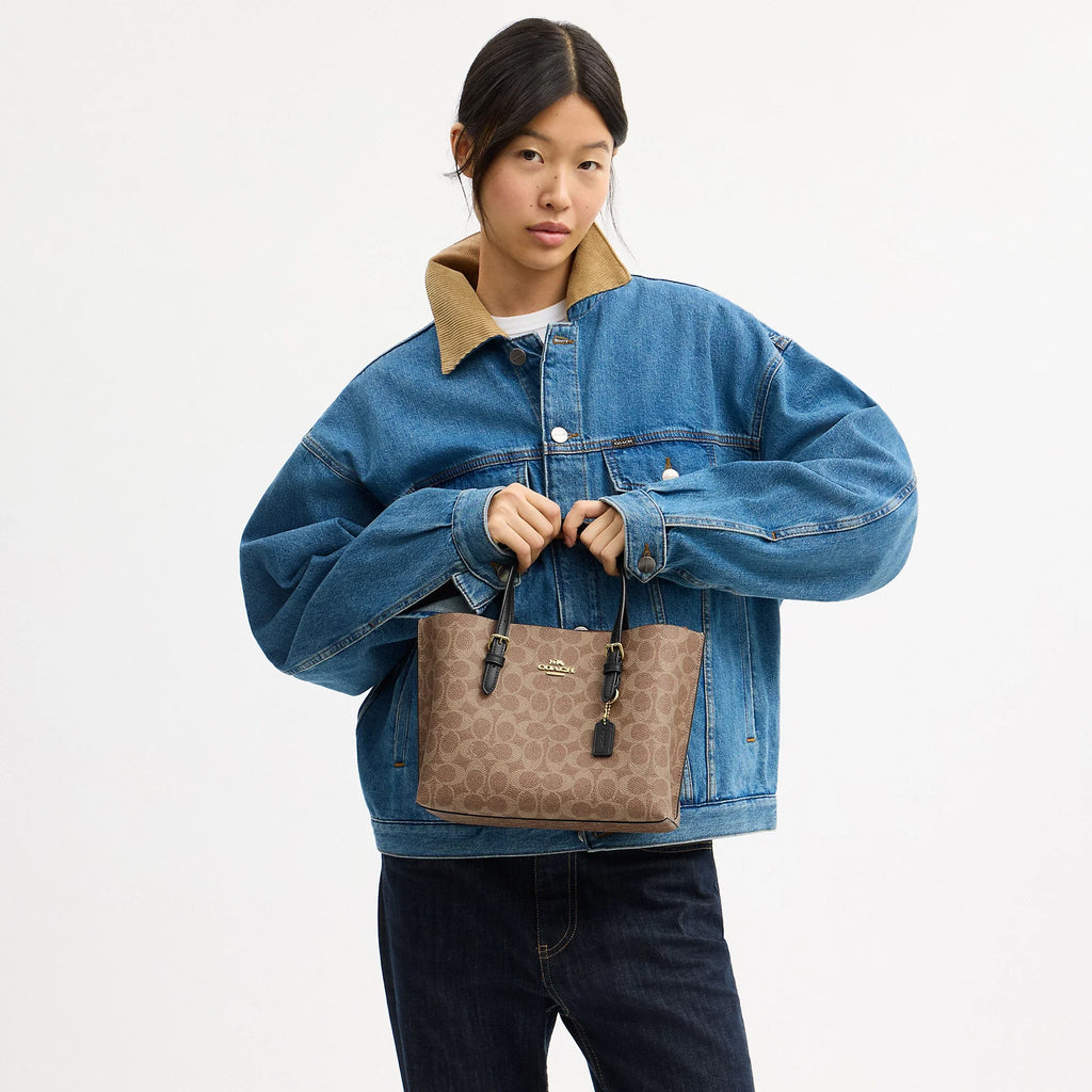 Coach Outlet Mollie Tote Bag 25 In Signature Canvas