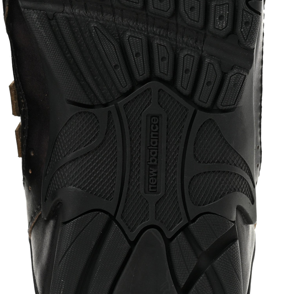X NEW BALANCE Bleached Calfskin 530 SL Slip-On Sneakers Mules 36.5 Black