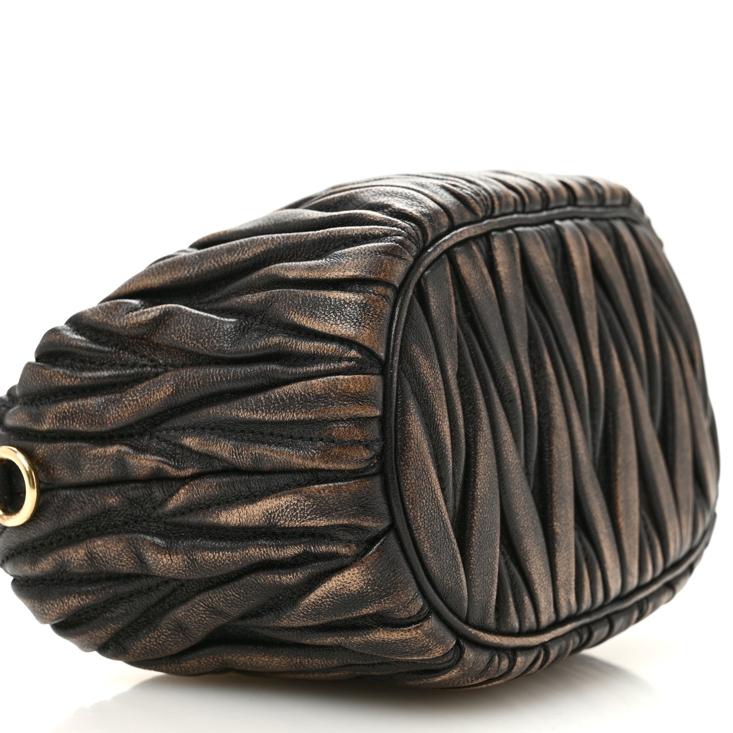Nappa Matelasse Pouch Sand Coffee