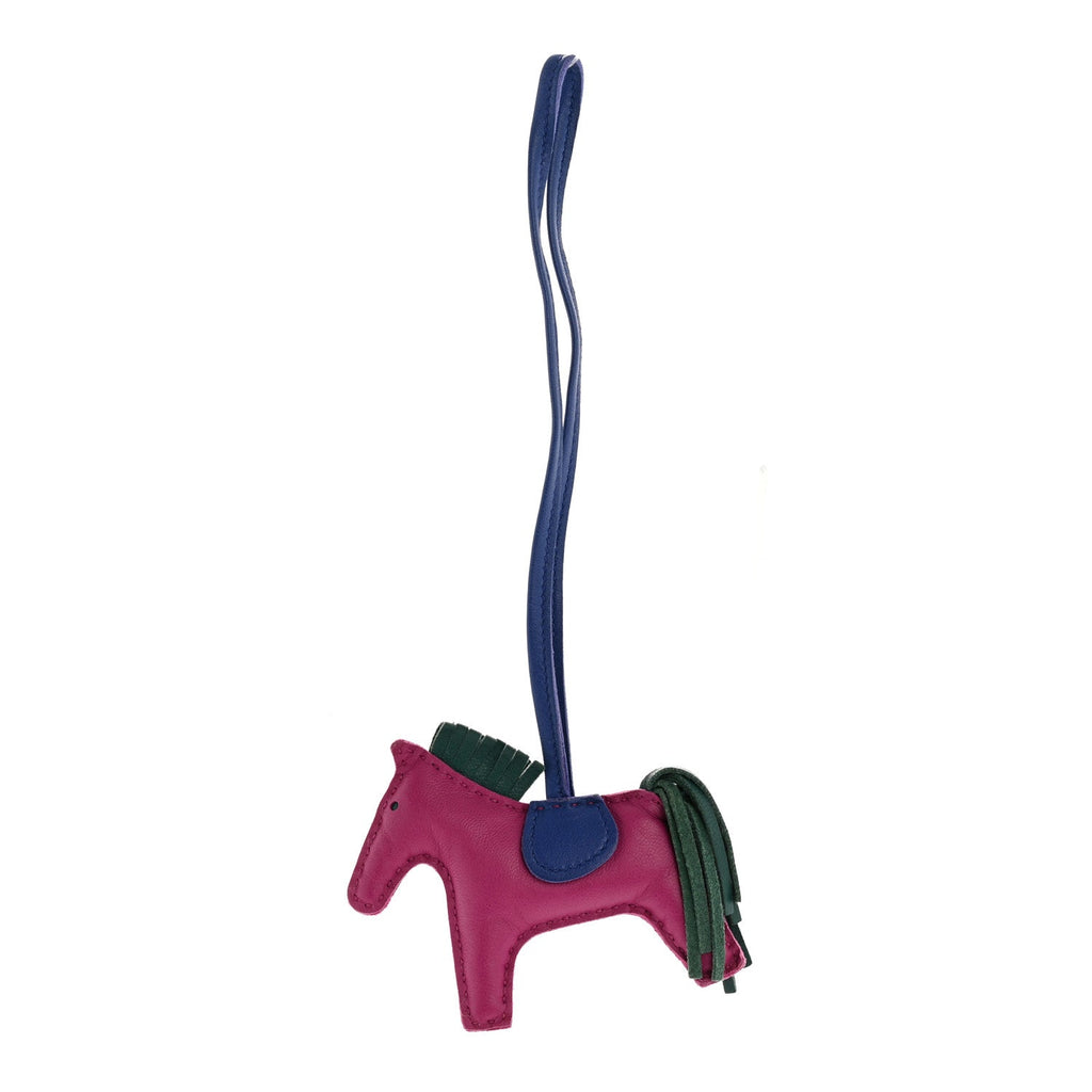 Milo Lambskin Grigri Rodeo Horse Bag Charm PM Rose Pourpre Bleu Electrique Malachite