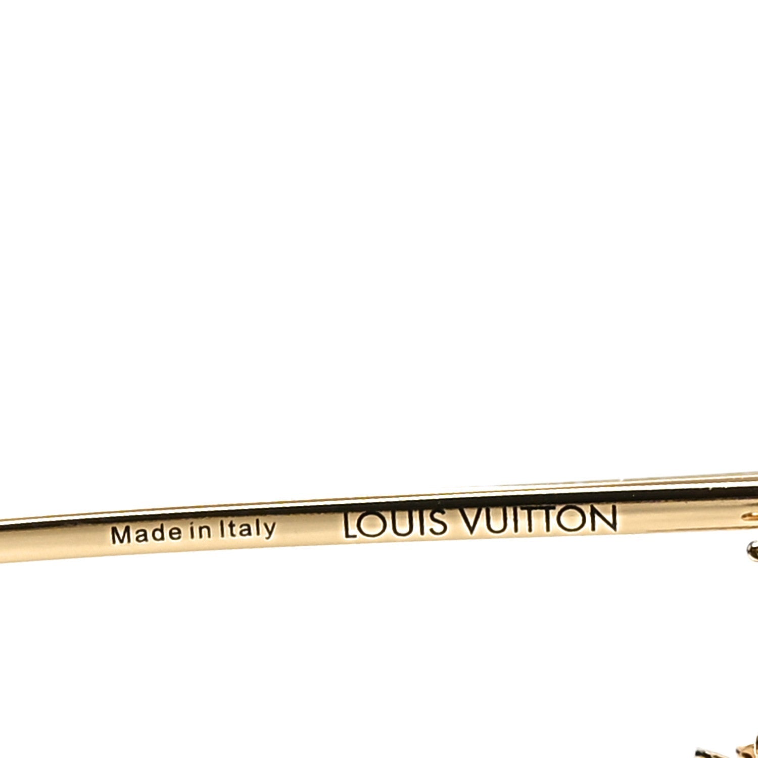 Metal LV Charm Cat Eye Sunglasses Z1720U Gold