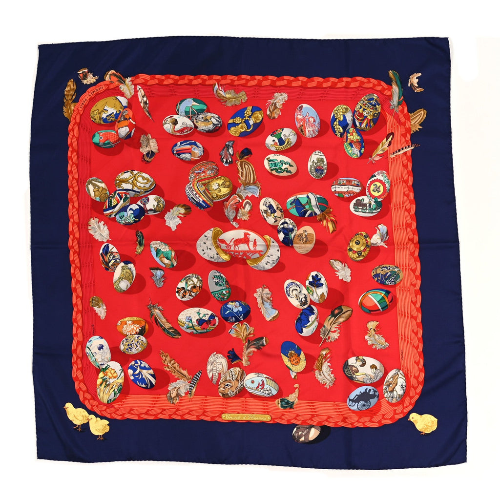 Silk Couvee d'Hermes Scarf 90