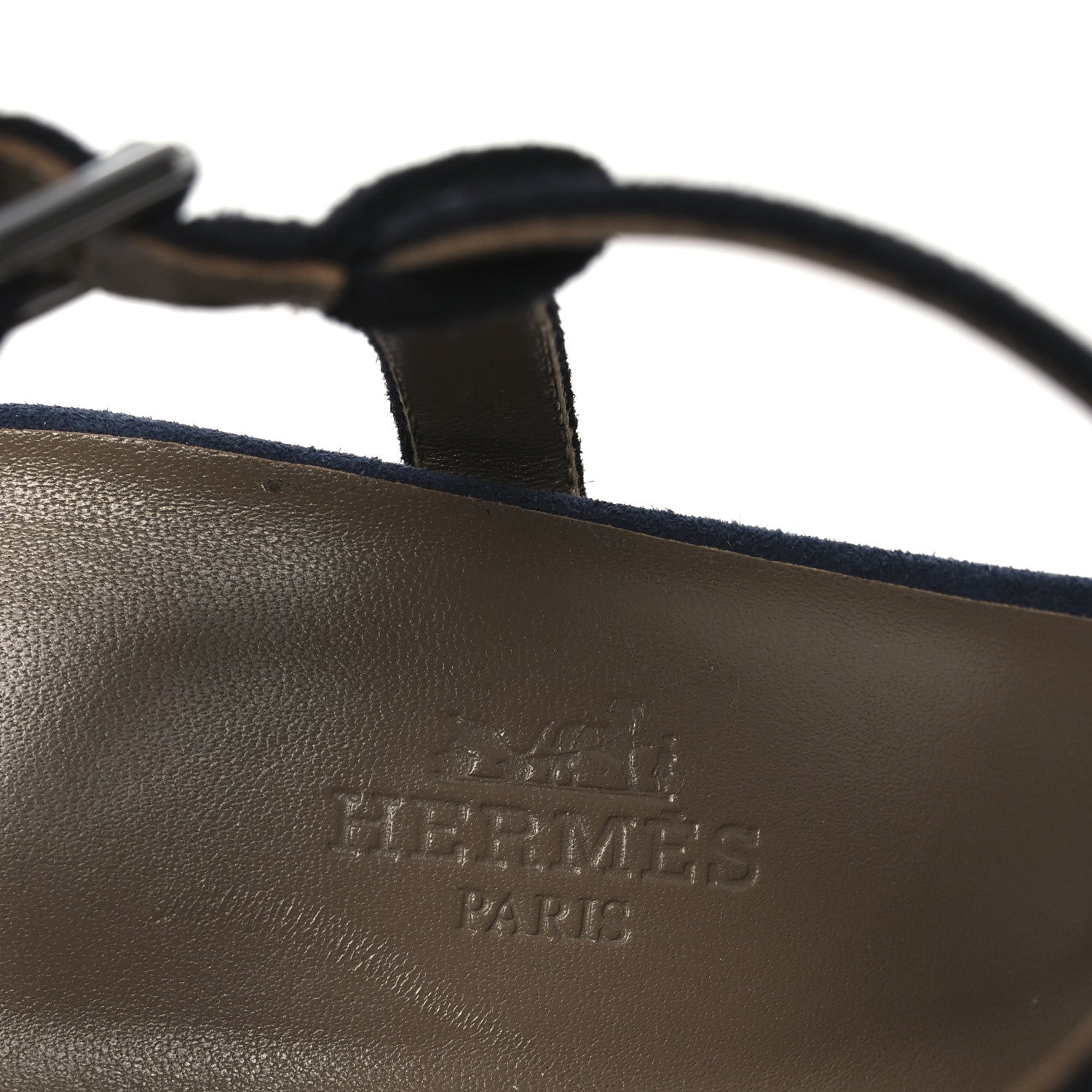 Suede Goatskin Calas Sandals 37.5 Vert Oxford Bleu Celeste Black